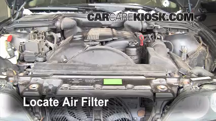 2002 BMW 530i 3.0L 6 Cyl. Air Filter (Engine) Replace